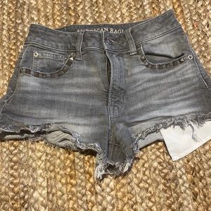 Grey studded American Eagle shorts 00